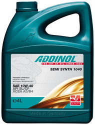 Купить моторное масло Addinol Semi Synth 1040 10W-40, 4л,  в интернет-магазине в Ижевске