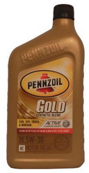    Pennzoil Gold SAE Synthetic Blend Motor Oil 5W-30,   -  