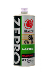    Idemitsu Zepro Ecomedalist Sn/Gf-5 0W-20 1,   -  